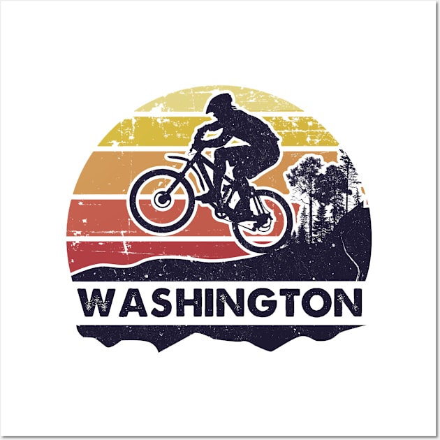 Washington mountain biking Wall Art by SerenityByAlex